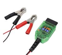 Bosiyrggrl Testeur de Diagnostic de Voiture 12V Outil de Remplacement de Batterie Automobile Systèmes Informatiques de Voiture ECU Sauvegarde de la Mémoire Détection de Fuite de Batterie