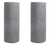 Bosiyrggrl Tissu de Cuisine Domestique, Rouleaux de Serviettes en Microfibre, Chiffons à Vaisselle, Remplacement de Serviettes en Papier, Gris