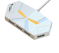 Bosiyrggrl Transfert de Données Stable 0,6 cm Hub 7-Port USB2.0 Extension Splitter Compatible Ordinateur Portable Connect de L'Ordinateur de Disque Dur Type-C