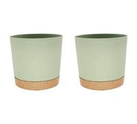 Bosiyrggrl Trous de Drainage et Petits Pots Jardinières Succulentes Pots de Plantes Décoratifs pour Extérieur, Intérieur, Balcon, Patio, Décoration de Jardin Installation Facile D