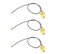Bosiyrggrl U.FL Mini PCI vers RP-SMA Pigtail Antenna WiFi Cable Pack of 6