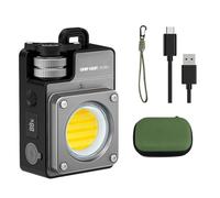 Bosiyrggrl Ultra Bright 3500lm Mini Camping Light Light USB-C Rechargable 5 Modes Portables pour L'Urgence Extérieure Argent