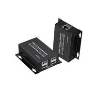 Bosiyrggrl USB 2.0 to RJ45 Extender 150m Cat6 Ethernet Extends USB Connection for Webcam Printer Keyboard Mouse Touch Screen