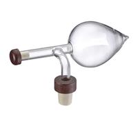 Bosiyrggrl Verseur de Bouteille de Vin Rouge Portable, Décanteur, Dispositif de Désalcoolisation en Verre, Aérateur de Vin Rouge Transparent en Forme de Rond/Pêche, Type Pêche.