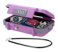 Bosiyrggrl Waterproof Anti-Theft Portable Safe Box With Code, Combination Security Case Lock For Home, Office, Hotel, Car