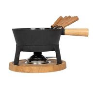 Boska Appareil à fondue Pro L - Fondue au fromage - Service à fondue - Fondue - Convient pour chaque plaque chauffante - Robuste - En fonte - Noir - 1,8 L Contenu