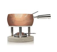 Boska caquelon à fondue Cuivre - Fondue savoyarde - Appareil à fondue - pour 1.3 kilogrammes de Fromage Fondu - nc. Fourchettes - 1,7 L contenu