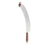 BOSKA Couteau à Fromage Hollandais Professionnel L - Acier Inoxydable, Poignées en Bois, Lame Incurvée, Pour Fromages Grands et Affinés - 380 mm