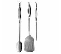Boska Essential BBQ Tools Grillwerkzeug-Set Monaco+ 3-tlg., Pinzette, Wender, Zange, Edelstahl, Silberfarben, 320044