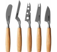 Boska Käsemesser-Set Amigo S 5-tlg., Edelstahl, Buchenholz, Braun, 306940