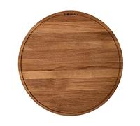 BOSKA Planche à pizza Friends XL de Planche de présentation ⌀ 40 cm/En chêne européen/Rainure/Aussi pour petit déjeuner, déjeuner et dîner/Planche à pizza très grande/Ronde
