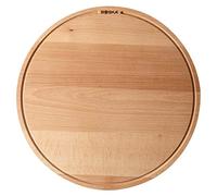 Boska Plateau à Pizza Amigo XL/Planche de présentation ⌀44cm / Bois de hêtre/Avec tranchée/Également pour le petit-déjeuner, déjeuner et diner/Ronde