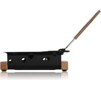 Boska Raclette 2 Personnes Oslo - Mini raclette pour deux bougies à chauffe-plat - Bois caractéristique avec spatule [Louez des délices avec du fromage fondu ou des légumes grillés] [Revêtement antiad