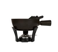 Boska Service à fondue Nero L - Set de repas pour 8 personnes - Convient aux cuisinières à gaz - Lavable au lave-vaisselle - Noir - Contenu 2.2 L