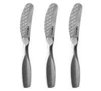 BOSKA Set de couteaux à tartiner Monaco+ Small/Set de 3 / Acier inoxydable/Lavables au lave-vaisselle/Pour tartiner / 13 cm