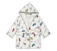 BOSKIMO KIDS - Peignoir Enfant & Adolescent 100% Coton OEKO-TEX | Unisexe, Doux, Brodé, avec Capuche & Poches (FR/ES, Âge, 6 ans, Taille normale, Jurasic)