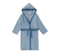BOSKIMO KIDS - Peignoir Enfant & Adolescent 100% Coton OEKO-TEX | Unisexe, Doux, Brodé, avec Capuche & Poches (FR/ES, Âge, 16 ans, Taille normale, Parker Bleu)
