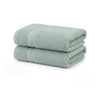 BOSKIMO Lot de 2 serviettes de bain en coton et polyester à séchage rapide Couleurs vives 6 couleurs vives