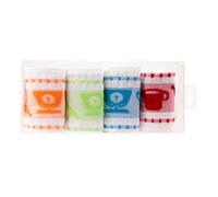 BOSKIMO Lot de 4 ou 6 Torchons de Cuisine Premium - Essuie-Tout Absorbants en Coton et Microfibre - Chiffons de Cuisine Haute Qualité - Fabriqués au Portugal