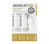 Bosley Bos Defense Color Safe Kit - Protect Against Thinning Hair - Promotes Hair Growth And Prevents Breakage - 3 Pc 5.1Oz Nourishing Shampoo, 5.1Oz Volumizing Conditioner, 3.4Oz Thickening Treatment