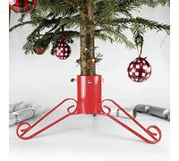 Bosmere G450 Support en métal pour Sapin de Noël Rouge Brillant 10,2 cm