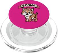 Bosna Bosnie-Herzégovine Pride Bosnian Cute Balkan Lynx PopSockets PopGrip pour MagSafe