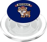 Bosna Bosnie-Herzégovine Pride Bosnian Cute Balkan Lynx PopSockets PopGrip pour MagSafe