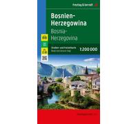 Bosnie herzegovine Echelle 1 : 200 000, Edition multilingue bosniaque-croate-serbe-allemand-anglais-français-italien-néerlandais-slovaque-espagnol-tchèque - Collectif - Freytag Et Brendt - broché - At