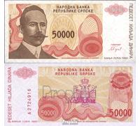 Bosnie-herzégovine Pick-no: 153a Neuf 1993 50.000 Dinara (Billets pour Les collectionneurs - Pas de Moyen de paiement)