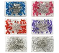 BOSOIRSOU Lot de 300 épingles à boutonnière en forme de larme pour bouquet de mariage, fleur, diamant et strass à tête droite pour loisirs créatifs, fabrication de bijoux, décoration florale