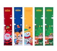 BOSOIRSOU Lot de 5 boîtes aveugles de papeterie de Noël, cadeau de Noël pour enfants comprenant des recharges de stylos, des autocollants pour enfants, enseignants, fournitures scolaires