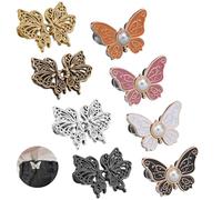 BOSOIRSOU Lot de 8 tendeurs de taille pour pantalon avec boucle de taille réglable, serrage instantané des boutons, sans couture, boutons en jean, épingles pour jeans amples, pantalon, jupe, manches