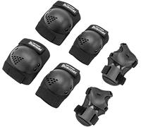 BOSONER Protège-genoux pour adulte/enfant Coudières Protège-coudes Ensemble de protection pour vélo, skateboard,patin à roulettes,scooter,protège-poignets Jeunes enfants pour multi-sports en plein air