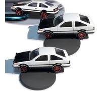 BOSONS Ornements rotatifs de Voiture de dérive, modèle de Voiture en Alliage AE86 Drift Tail Spin Car Ornament, décorations de Tableau de Bord de Voiture, véhicule tournant et Suivant Drift (2PCS)