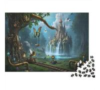 Bosques Y Plantas Verdes, Puzzle Para Adultos, Regalo, Árboles Imponentes Y Vides Enredadas, Santuario De Bosque Primitivo Con Varios Niveles De Vegetación, Aura Misteriosa, Estilo Adorable, Fondo