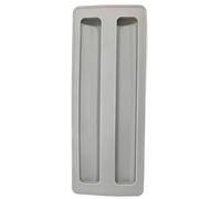 BOSREROY Housse de grille-pain en silicone à 4 tranches, protection anti-poussière étendue grise pour appareil à pain, 27,4 x 10,4 x 1,3 cm, design universel pour fente à griller 9,9 x 23,9 cm ou 11,9