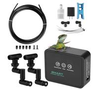 BOSREROY Humidificateur de terrarium avec brumisation minutée, système intelligent de brumisation pour reptile, vivarium avec buses réglables à 360°, avec écran tactile LED Amphibien, forêt tropicale