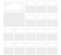 BOSREROY Lot de 1000 crochets autocollants en plastique, crochets adhésifs robustes pour accrocher, taille 3,2 x 4,1 cm, idéal pour la maison, le bureau, la vente au détail