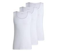 BOSS Lot de trois débardeurs en coton à logos brodés - Style TankTop3P RibClassic, 50542132 Blanc M