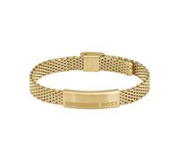 BOSS Jewelry Bracelet à Maillons pour Homme Collection ALEN en Or Jaune avec une Plaque Gravée - 1580610