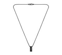 BOSS Jewelry Collier avec Pendentif pour Homme Collection CANDOR JEWELRY en Acier Inoxydable Noir - 1580750
