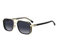BOSS 1724/S Lunettes de Soleil, Noir/Gris (Black Gold/Grey Shaded), 55/19/150 Homme