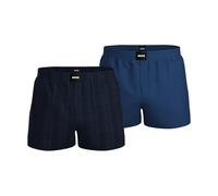 BOSS 2P Boxer S. CW Peach Pyjama_Short, Dark Blue, XL Men