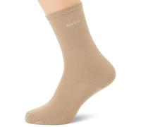 BOSS Lot de deux paires de chaussettes mi-mollet avec logos - Style 2P RS Uni Logo CC W, 50543398 Beige 35-38