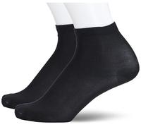 BOSS 2P SH Microfiber W Chaussettes Courtes, Black, 39-42 Women