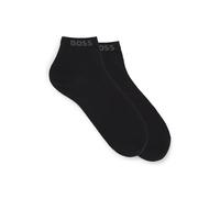 BOSS 2p SH Uni CC Chaussettes à Short, Noir 1, 42 FR/44 FR Homme