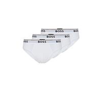 Boss 3-Pack Classic Regular Fit Stretch Briefs Slip, Blanc, XL (Lot de 3) Homme