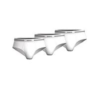 Boss 3 Pack Pure Cotton Briefs Slips, Blanc Pur, S Homme