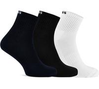 Boss 3-Pack Quarter Sock Mens Blk/Wht/Nvy 960 5.5-8 Male