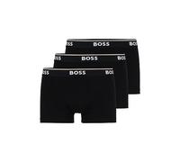 Boss 3-Pack Stretch Cotton Regular Fit Trunks Maillot, Noir, S (Lot de 3) Homme